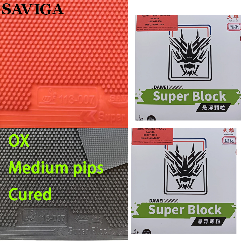 Table Tennis Rubber Anti Spin - SAVIGA OX Long Pips Single Ping