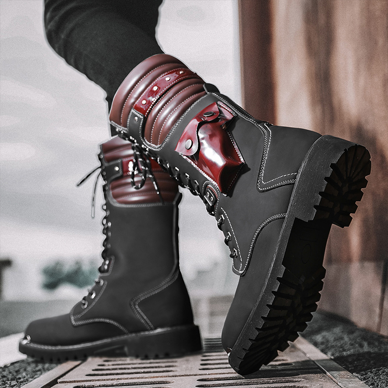 Men's high top motorcycle boot - Anti Loop Rubber recension och pris