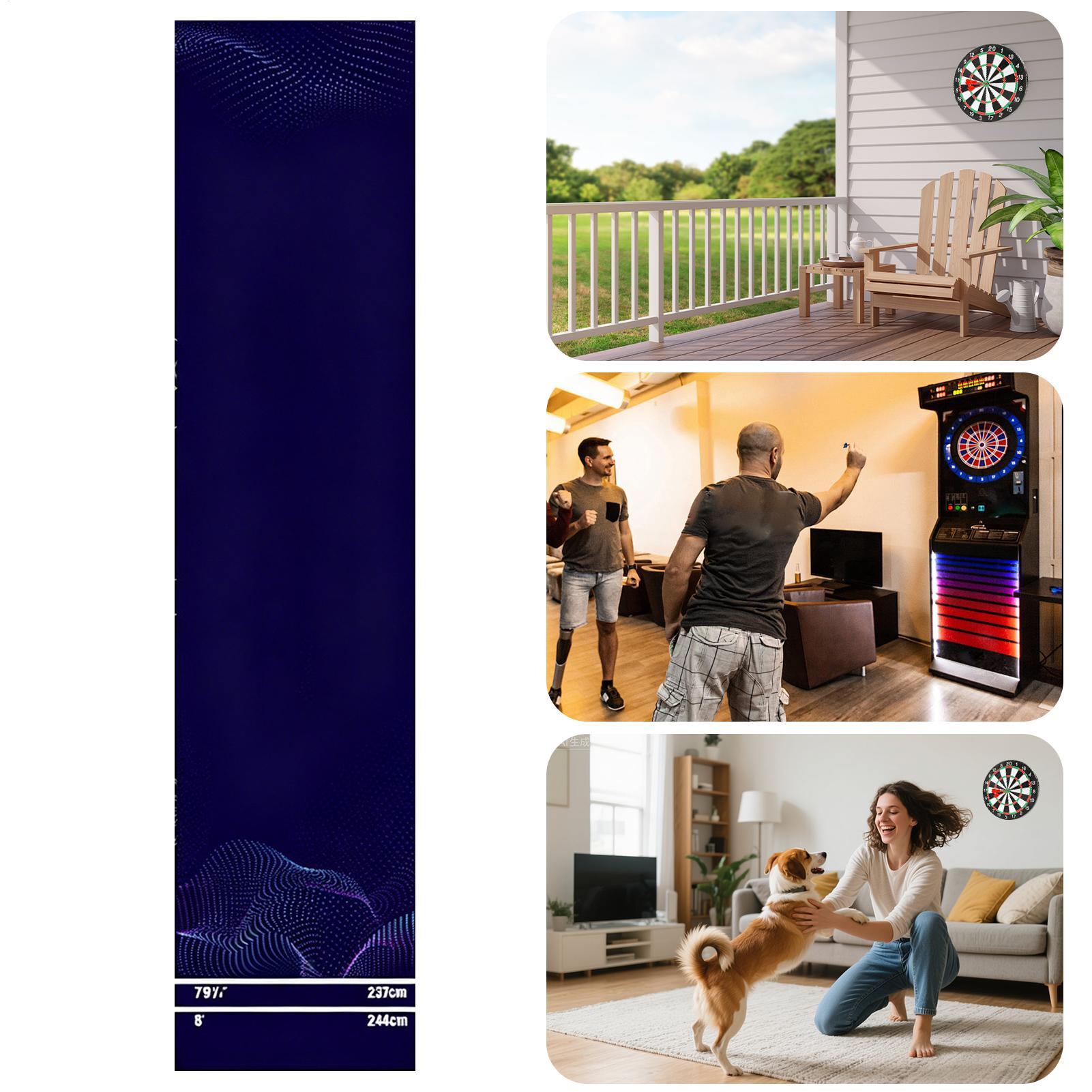 Dart Rug Portable Non-Slip Cry - Throw Distance Board recension och pris