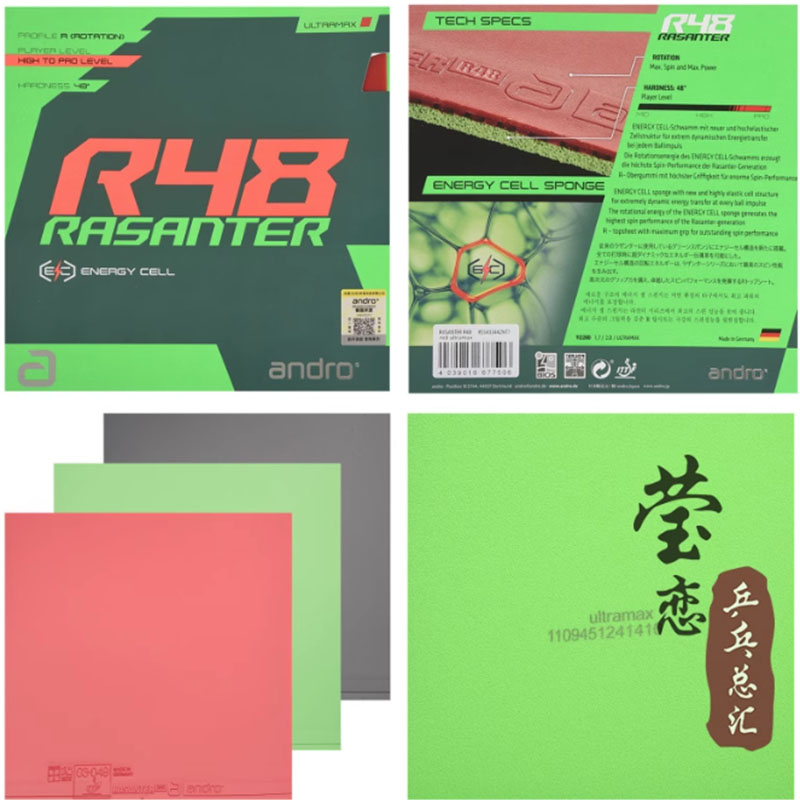 Andro Rasanter R45 47 50 C45 4 - Table Tennis Paddle Set recension och pris