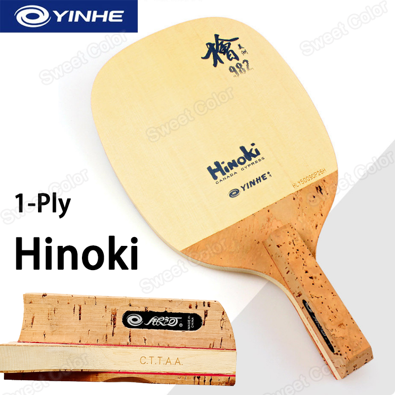 YINHE 982 1-Ply Solid Hinoki W - Table Tennis In Japanese recension och pris
