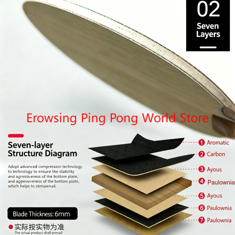 Shenlong Wood ALC Carbon Table - Table Tennis In Japanese recension och pris