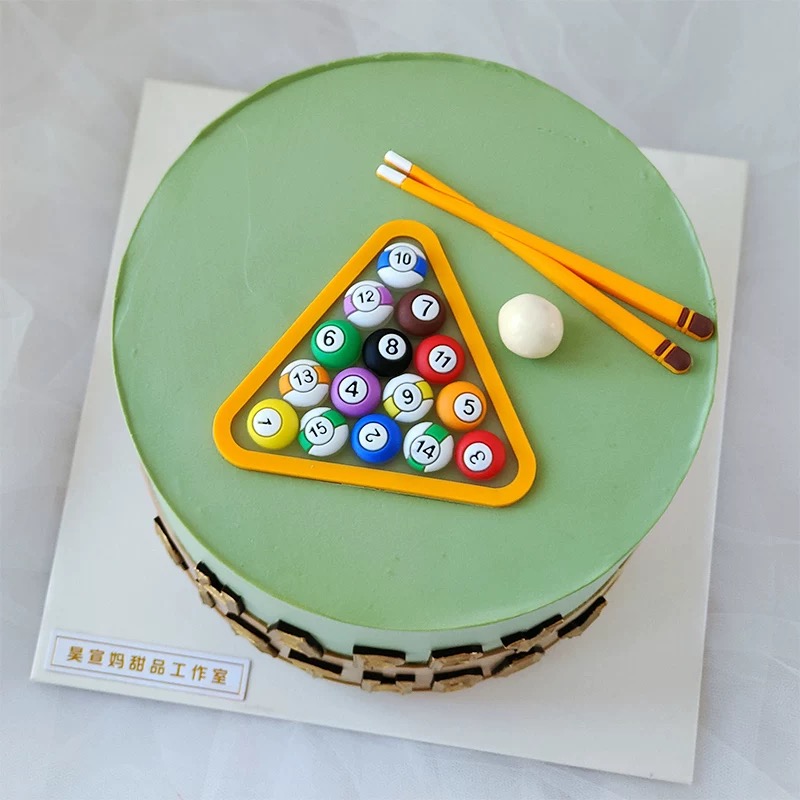 Billiard Cake Birthday Decorat - Table Tennis For Sale recension och pris