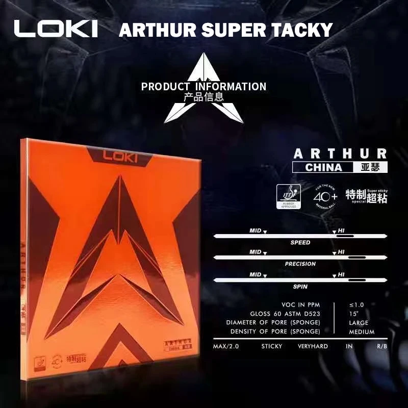Original LOKI ARTHUR Europe/As - Table Tennis Padel recension och pris