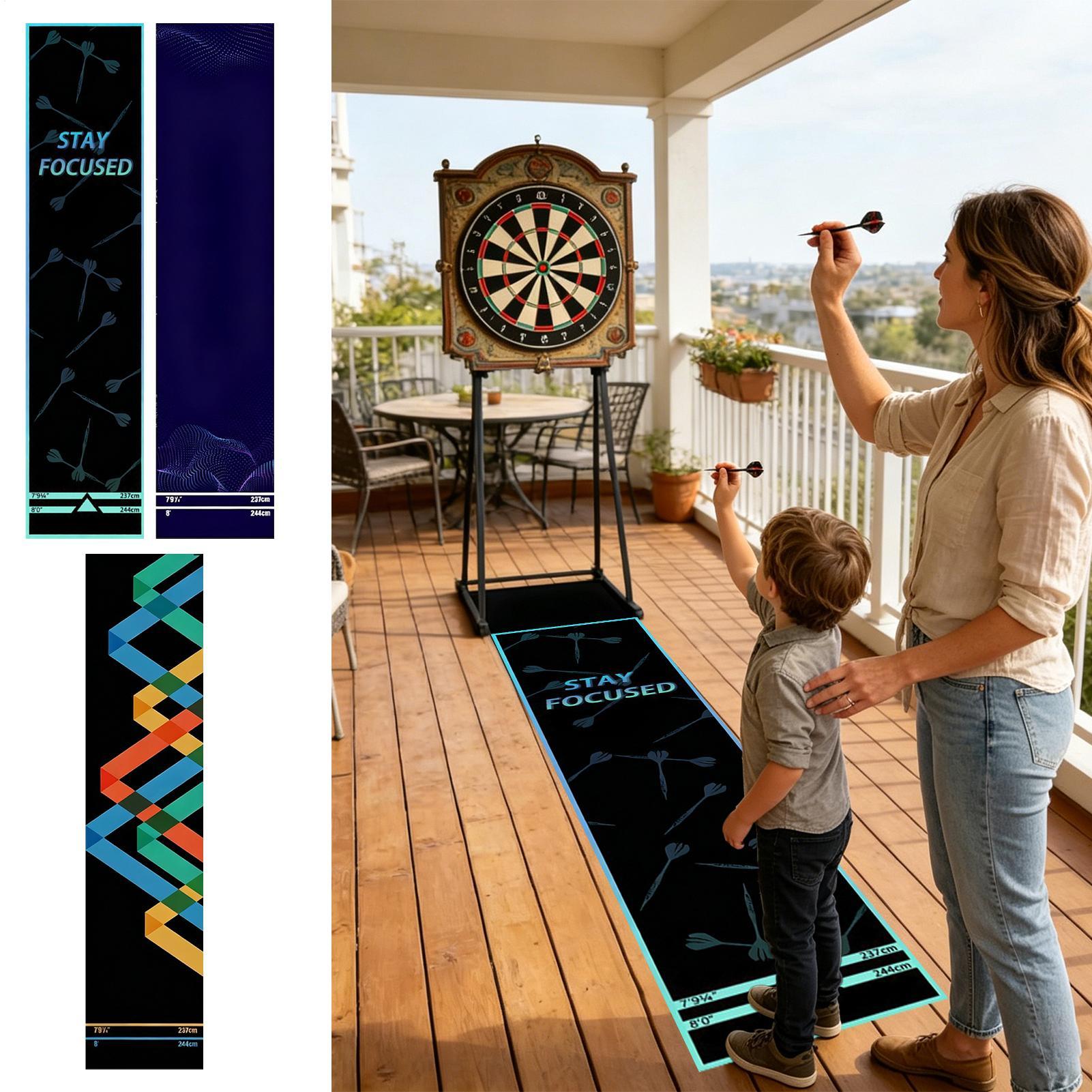 Dart Board Mat Portable Non-Sl - Throw Distance Board recension och pris
