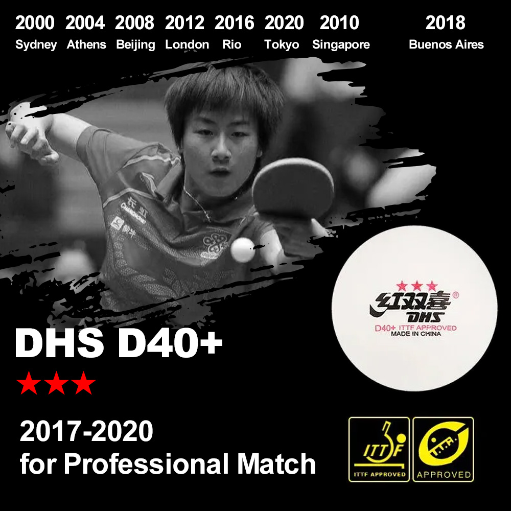 DHS D40+ DJ40+ Ping Pong Balls - Table Tennis Game Pc recension och pris