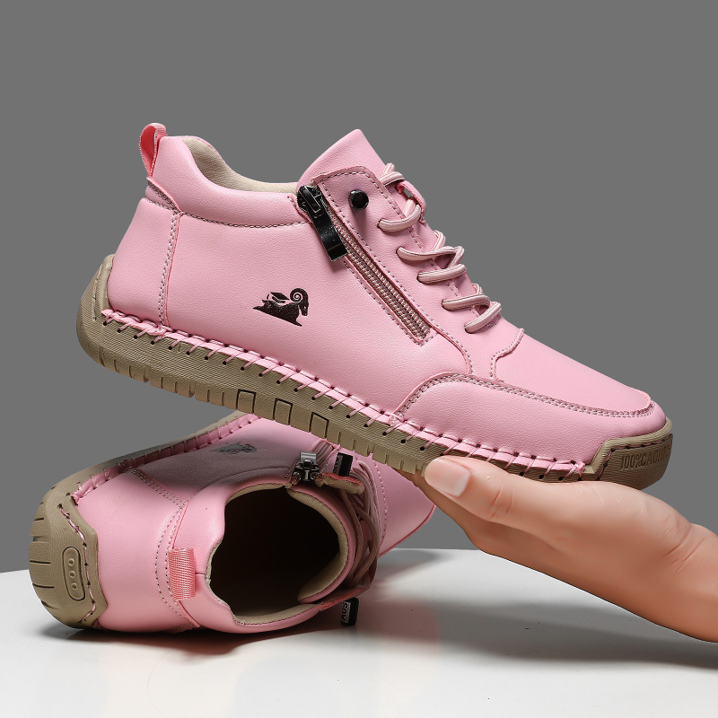 Women's Sneakers Handmade Leat - Anti Loop Rubber recension och pris