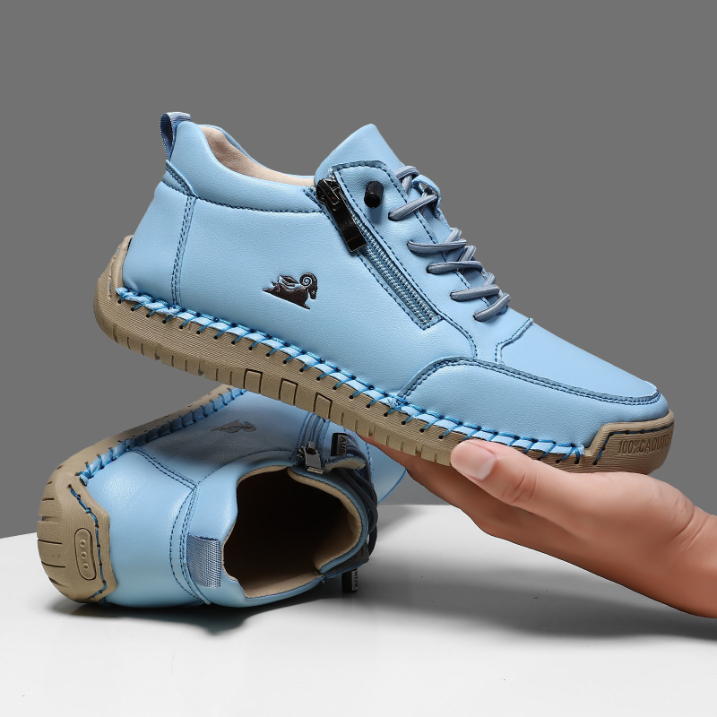 Women's Sneakers Handmade Leat - Anti Loop Rubber recension och pris