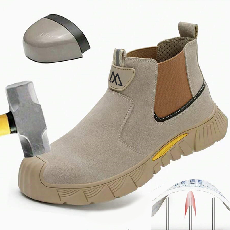 Lightweight Men's Safety Shoes - Anti Loop Rubber recension och pris