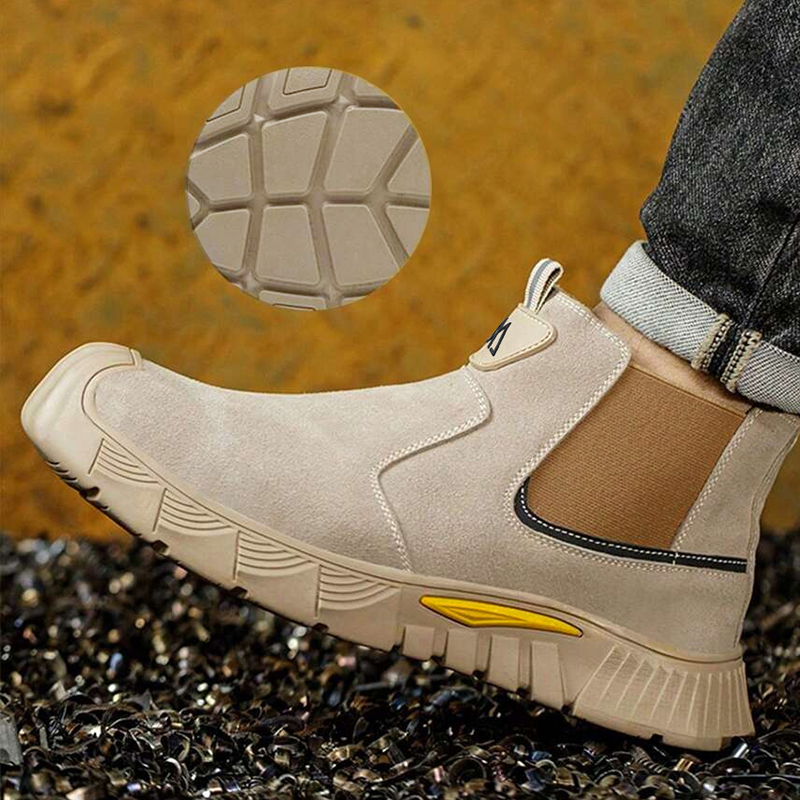 Lightweight Men's Safety Shoes - Anti Loop Rubber recension och pris